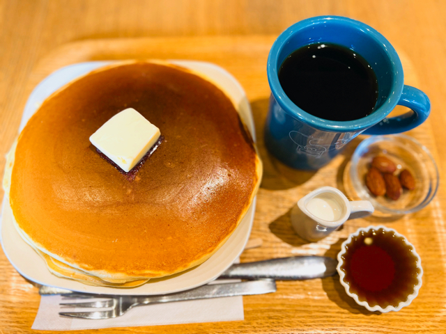 珈琲や 三鷹工房のホットケーキ