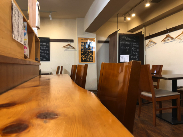 三鷹の手打ち蕎麦 太古福(たこふく)の店内