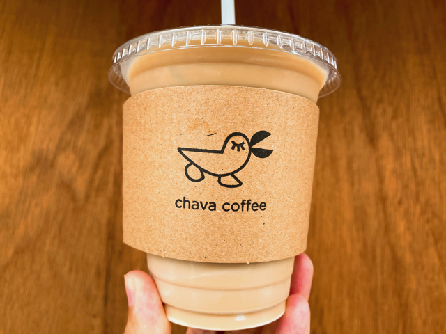 西荻窪の「chava coffee（チャバコーヒー）」のカフェオレ