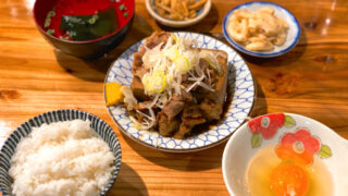 吉祥寺の大衆酒場 長次郎で食べた肉豆腐定食