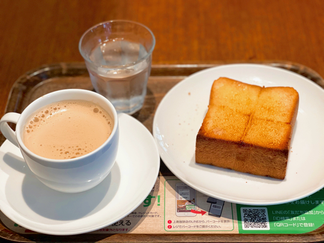 上島珈琲店 エミオ武蔵境店のモーニングトーストセット