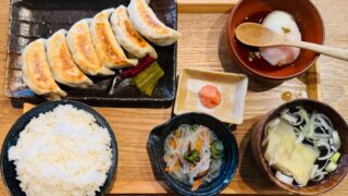 肉汁餃子のダンダダンの究極の餃子定食ランチ