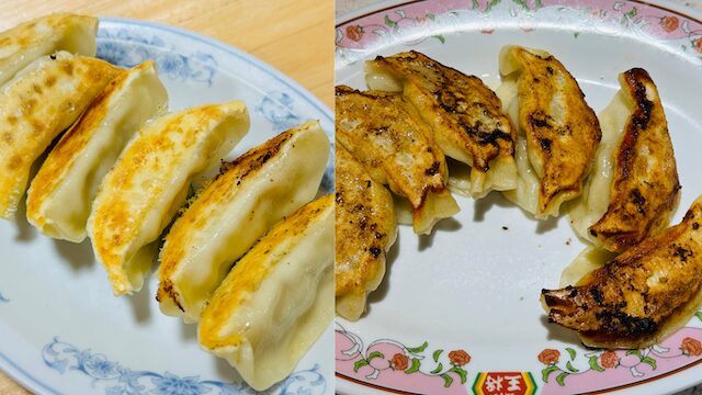 「餃子の王将」と「餃子の満州」の餃子の違い