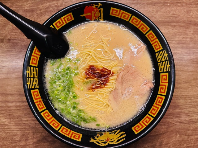 一蘭のとんこつラーメン