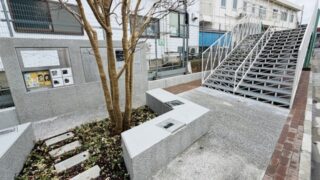 三鷹跨線人道橋跡ポケットスペースが開設！太宰治ゆかりの橋